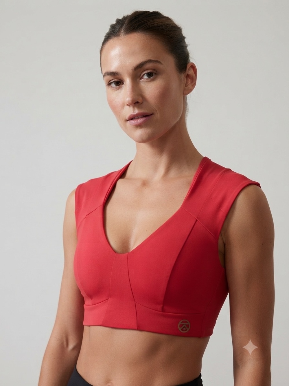 Kinflyte Red  Freedom Wire Free Ultra Support W/pads Posture Bra Small